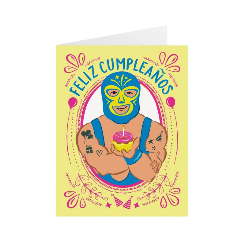 LLP Feliz Cumpleaños Lucha Card -  - Cards - Feliz Modern