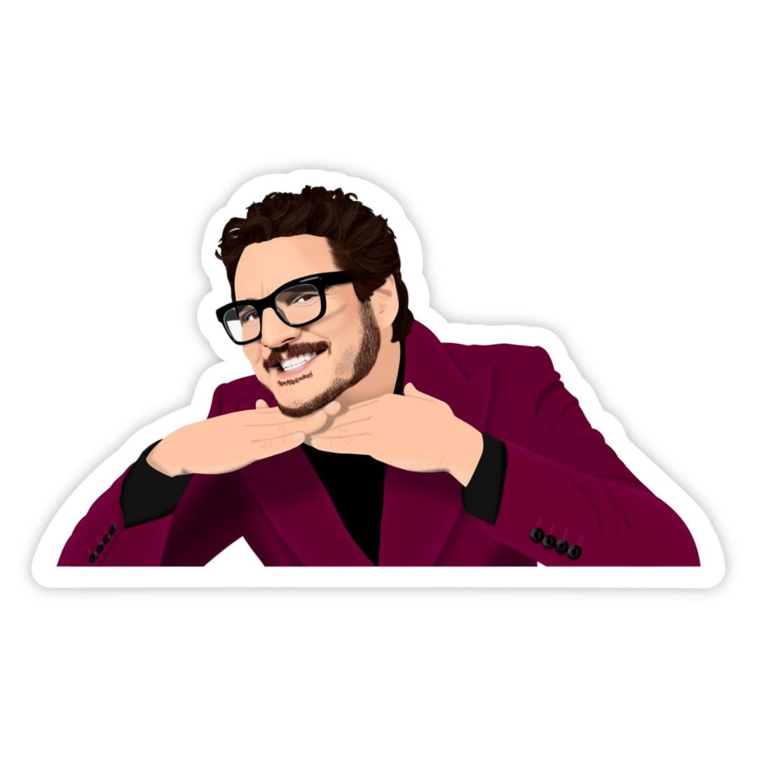 SPTRM Suited Up Pedro Sticker – Feliz Modern