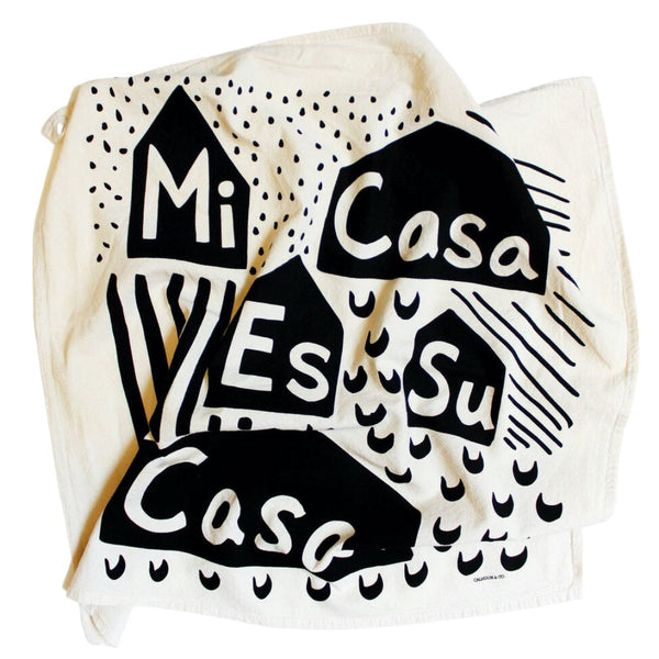 CNAC Mi Casa Tea Towel -  - Tea Towels & Napkins - Feliz Modern