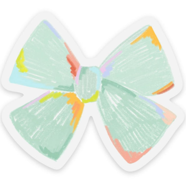 EBD* Clear Mint Bow Sticker - - Stickers - Feliz Modern