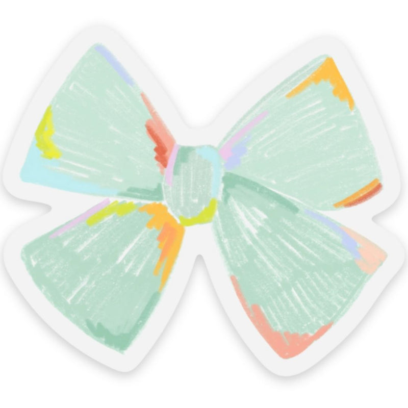 EBD* Clear Mint Bow Sticker - - Stickers - Feliz Modern