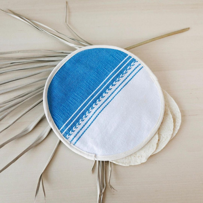 SIDR Oaxacan Tortilla Warmer - Multi Color Blue - Serveware - Feliz Modern
