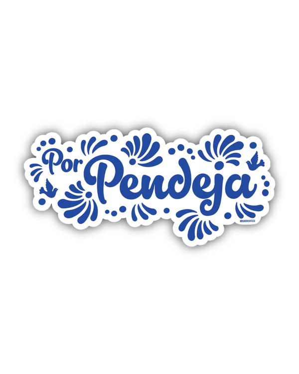 QRIC Blue Talavera Sticker - - Stickers - Feliz Modern
