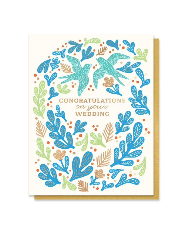 PPP Bird Congratulations Wedding Card - - Cards - Feliz Modern