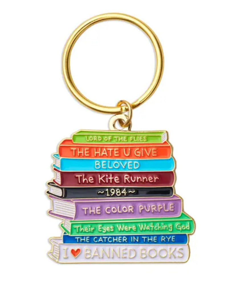 *TFND Banned Books Enamel Keychain - - Keychains - Feliz Modern