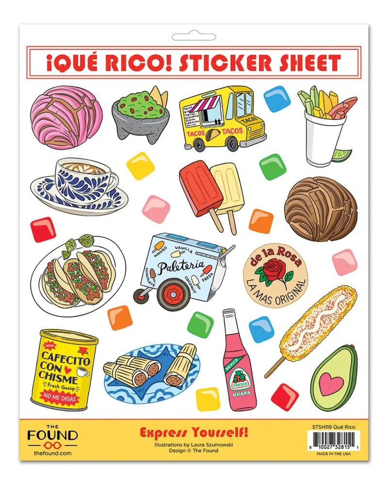 TFND Latin Food Sticker Sheet