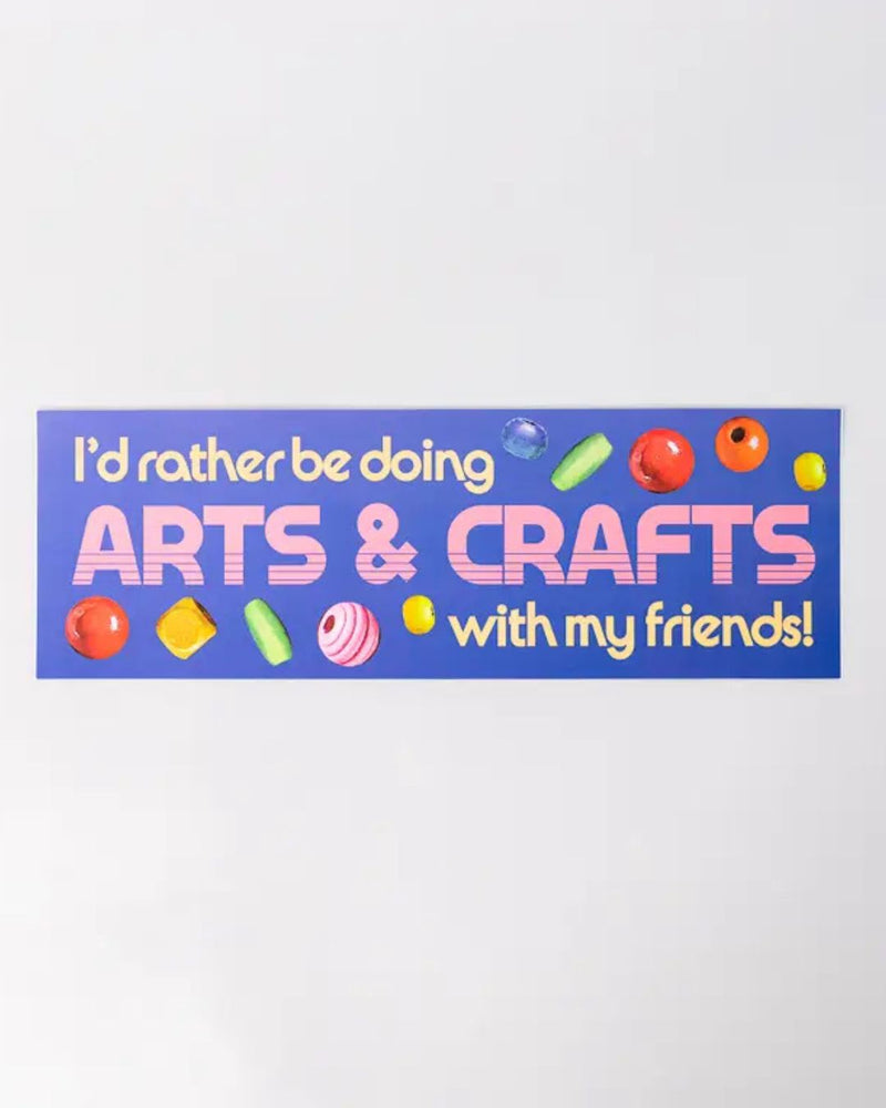 BAN Arts & Crafts Bumper Sticker