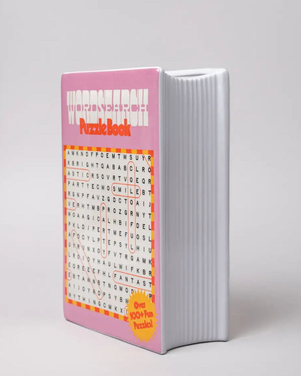 BAN Word Search Book Vase - - Vases & Planters - Feliz Modern