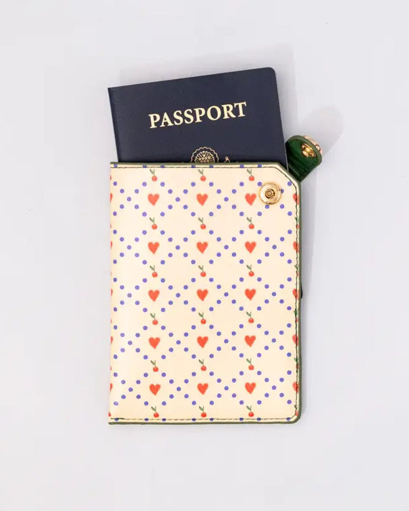 BAN Cherry Heart Passport Holder - - Accessory - Feliz Modern