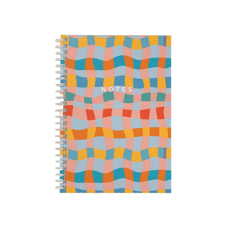 MLLW Wavy Checkerboard Notebook -  - Office & Stationary - Feliz Modern