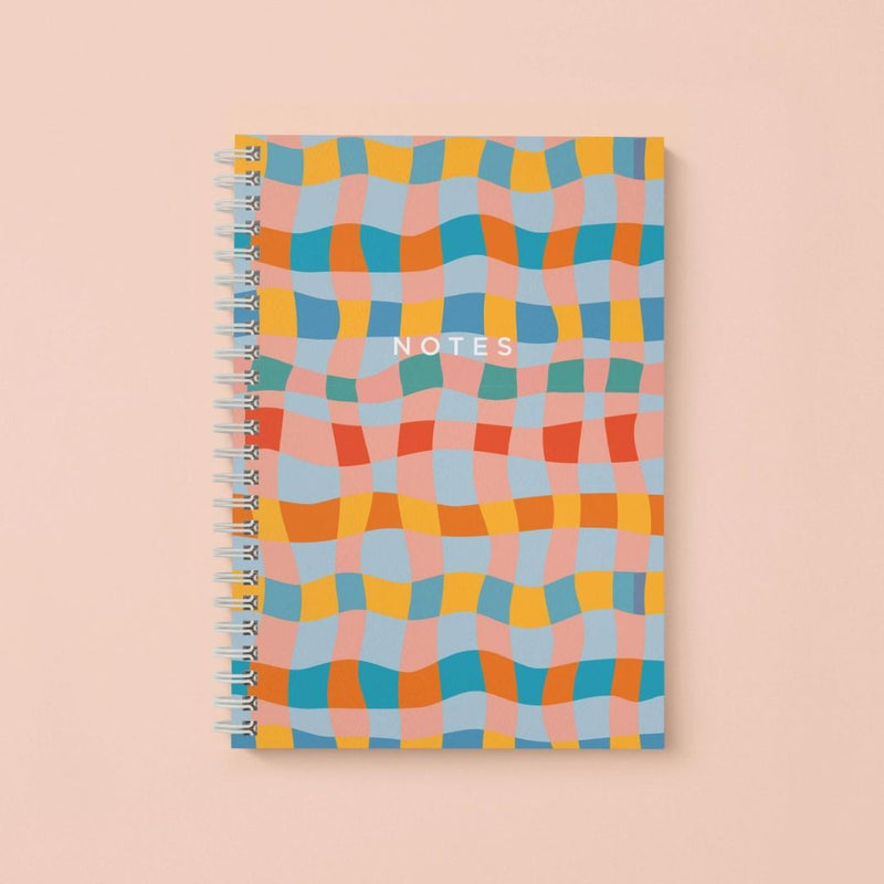 MLLW Wavy Checkerboard Notebook -  - Office & Stationary - Feliz Modern