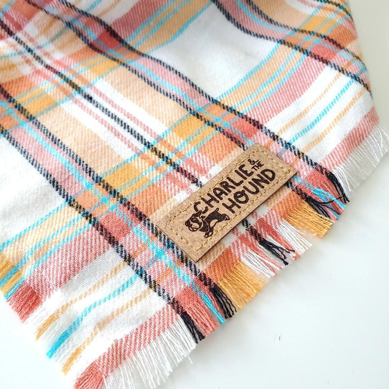 CATH Orange Checkered Dog Bandana -  - Pets - Feliz Modern