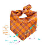 CATH Orange Checkered Dog Bandana -  - Pets - Feliz Modern