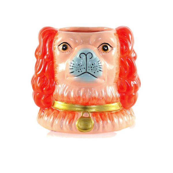 CFC Staffordshire Dog Vase - Orange - Decor Objects - Feliz Modern