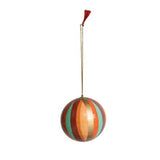 CCO Festive Paper Mache Ornaments - Orange Stripe - Christmas - Feliz Modern