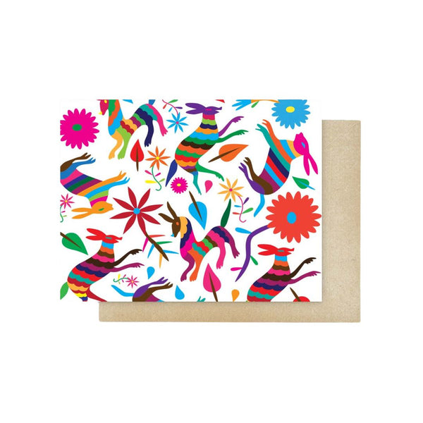 VIVG Colorful Otomi Card -  - Cards - Feliz Modern