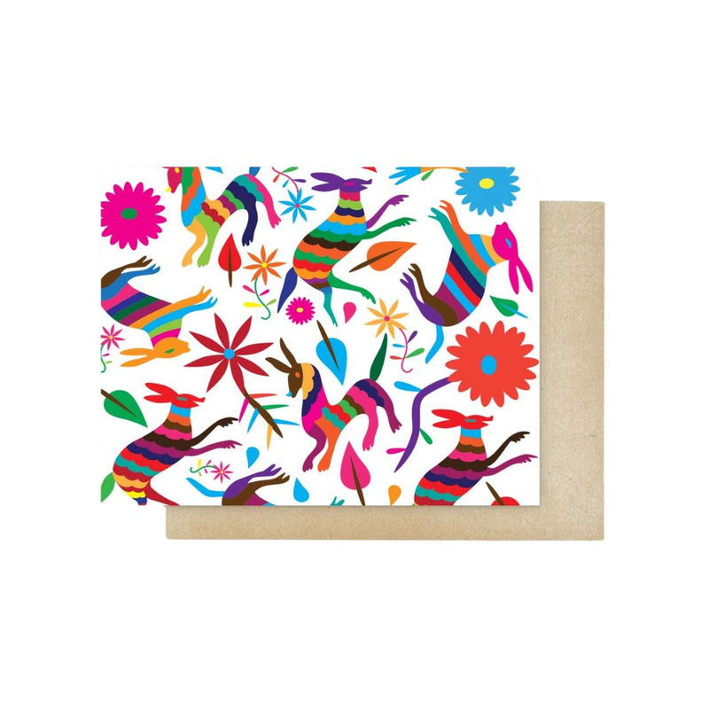 VIVG Colorful Otomi Card -  - Cards - Feliz Modern