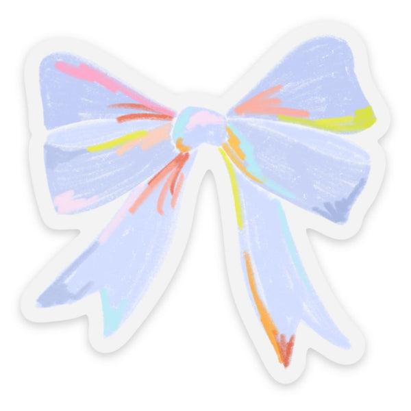 EBD Clear Periwinkle Bow Sticker -  - Stickers - Feliz Modern