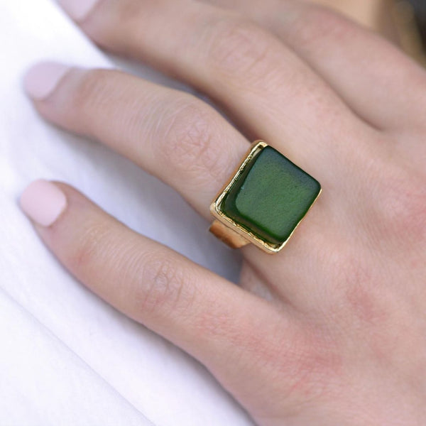 SGRJ Pine Green Ring -  - Accessory - Feliz Modern