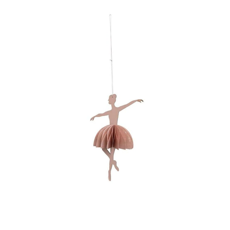 CCO Honeycomb Ballerina Ornaments - Pink - Christmas - Feliz Modern