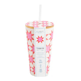 CRHE Pink Quilt Tumbler -  - Drinkware - Feliz Modern