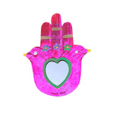 LD Hamsa Hand Mirror Tins - Pink - Decor Objects - Feliz Modern