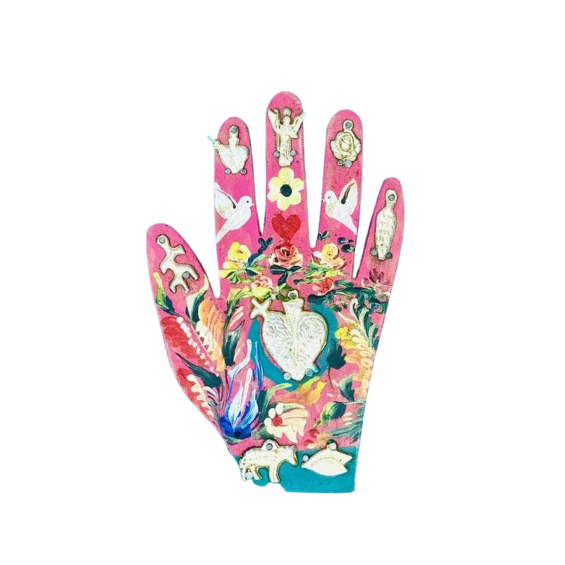 PNPM Wooden Hand Decor - Pink - Decor Objects - Feliz Modern
