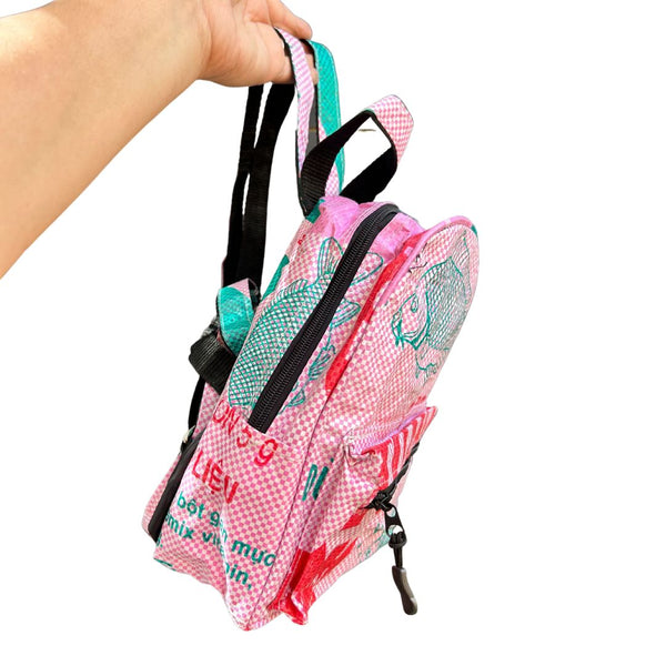 CMNT* Pink Fish Mini Backpack - - Bags - Feliz Modern