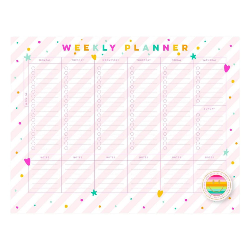 CLRL Happy Face Weekly Planner -  - Office & Stationery - Feliz Modern