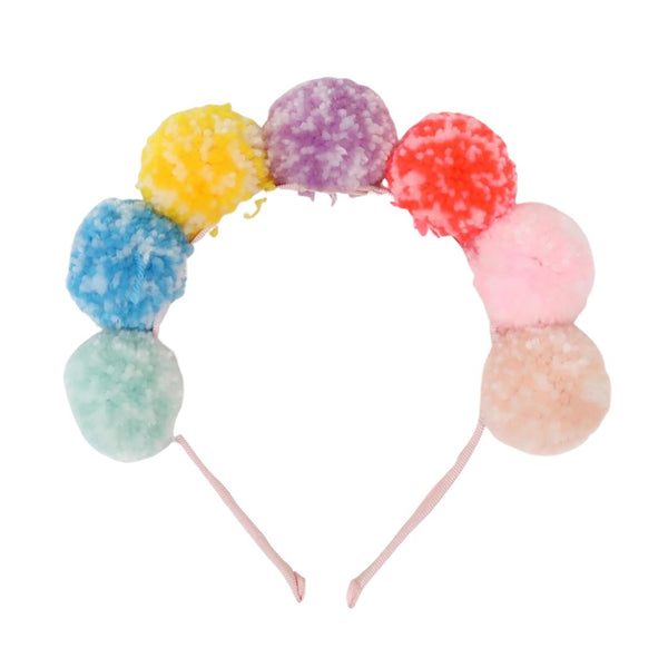 MM Rainbow Pompom Headband -  - Hair Accessories - Feliz Modern
