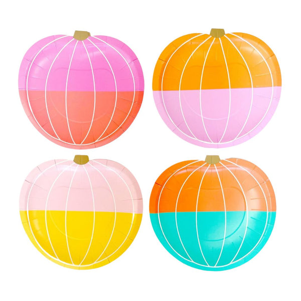 KACC Pumpkin Paper Plates -  - Party Supplies - Feliz Modern