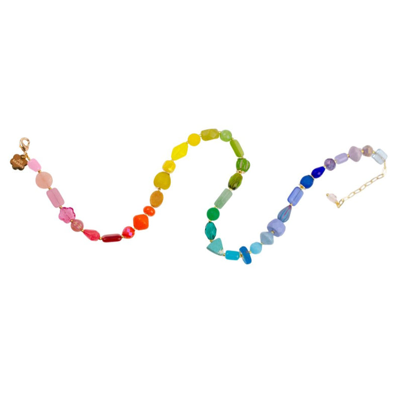 JLMS Beaded Hoop Necklace -  - Necklaces - Feliz Modern