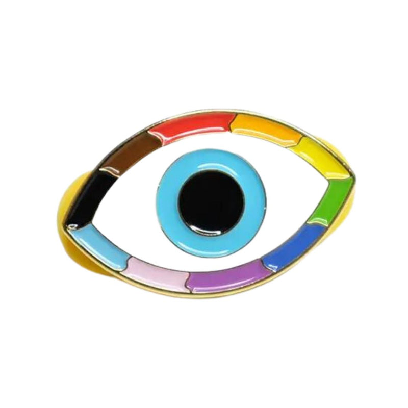 BCDS Rainbow Evil Eye Pin -  - Pins & Patches - Feliz Modern