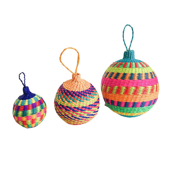 BLRT Handwoven Ornament Ball - Small - Christmas - Feliz Modern