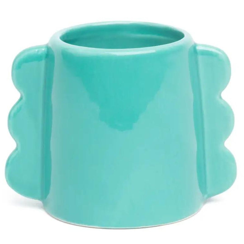 HLFR Small Blue Wave Vase -  - Vases & Planters - Feliz Modern