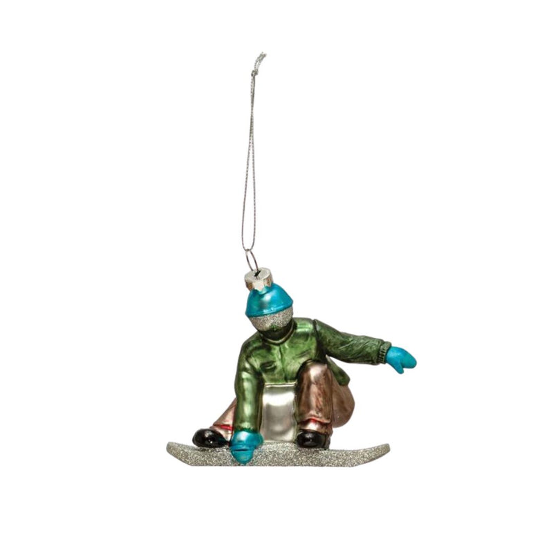 CCO Skier Ornament - Snowboarder - Christmas - Feliz Modern