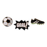 *SBCP Soccer Pin Set - Black - Pins & Patches - Feliz Modern