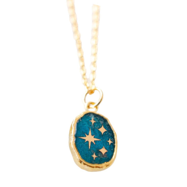 JLMS Apatite Stars Necklace -  - Necklaces - Feliz Modern