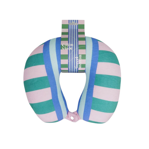 HLFR Striped Travel Pillow -  - Pillows & Throws - Feliz Modern