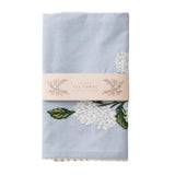 RPC Embroidered Hydrangea Tea Towel -  - Tea Towels & Napkins - Feliz Modern