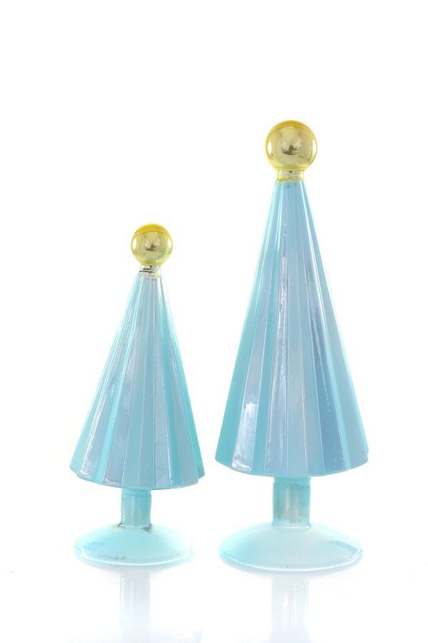 CFC Sky Blue & Gold Tree Decor (in-store or curbside only) -  - Decor Objects - Feliz Modern