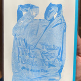 AXLO Blue Thank You Bag Card -  - Cards - Feliz Modern