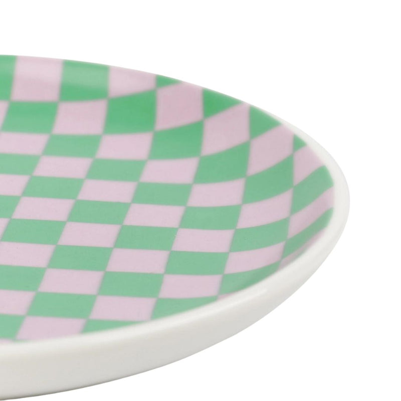 HLFR Checkered Trinket Dish -  - Trays - Feliz Modern