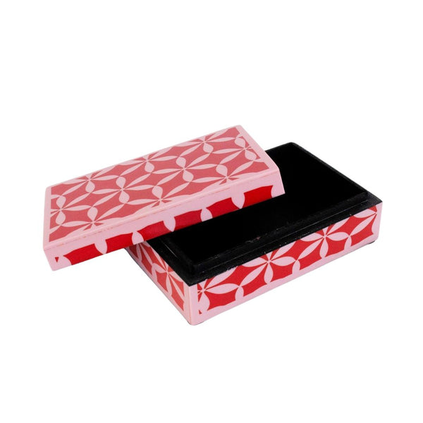 HLFR Red Geo Trinket Box -  - Trays - Feliz Modern