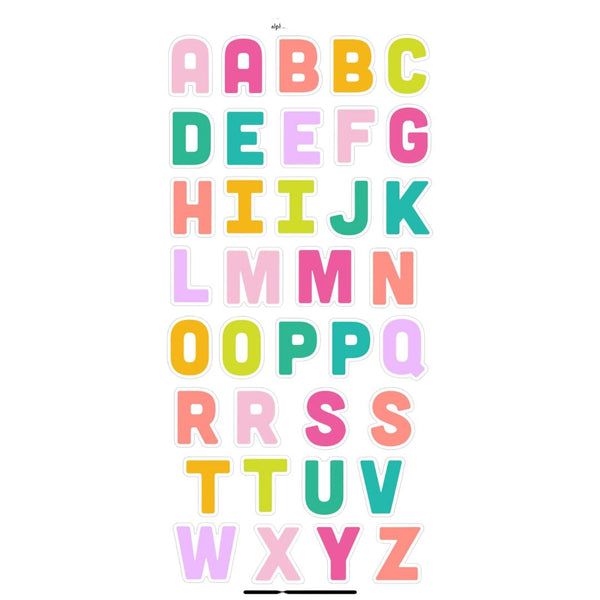 KAC Rainbow Vinyl Letters -  - Stickers - Feliz Modern