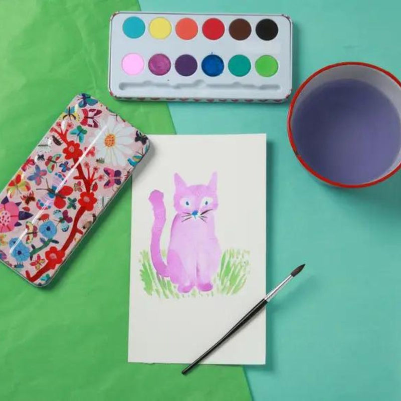 EBOO Butterflies Watercolors Tin -  - Arts & Crafts - Feliz Modern