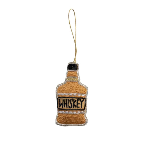 CCO Beaded Whiskey Bottle Ornament -  - Christmas - Feliz Modern