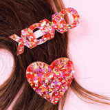 TED Heart + XOXO Hair Clips -  - Hair Accessories - Feliz Modern