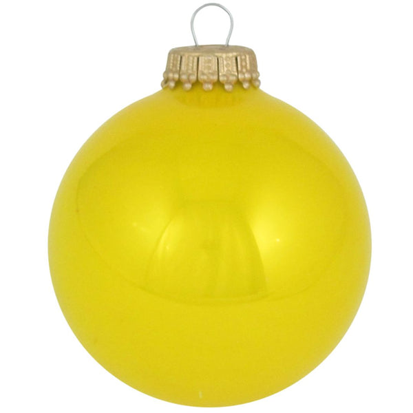 CHBK* Sun Yellow Glass Ornament -  - Christmas - Feliz Modern