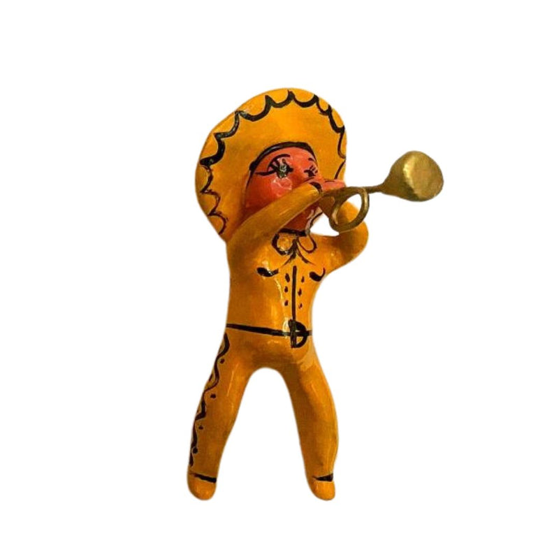 AAES Ceramic Mariachi Ornament - Yellow - Decor Objects - Feliz Modern